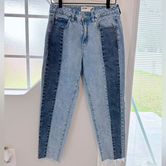 Garage Two Toned Boyfrend/ankle Style Jeans - Picture 1 of 3